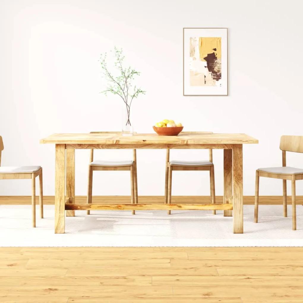 Jedálenský stôl, masívne mangovníkové drevo, 180 cm