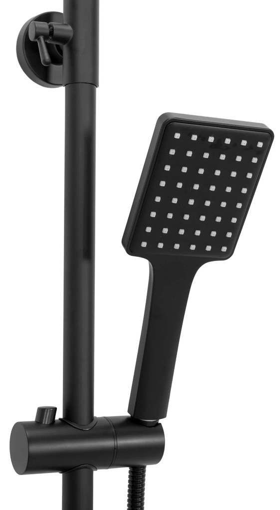 Rea Soul, sprchová súprava s batériou 150mm, čierna matná, REA-B9998