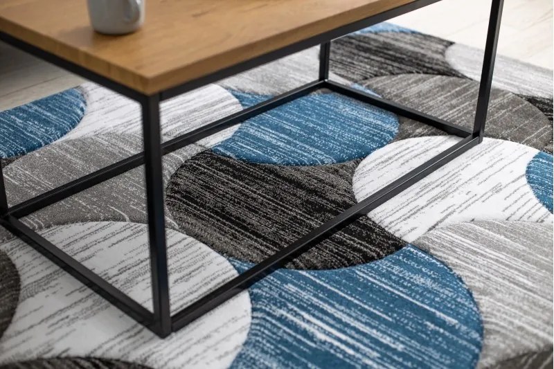 Kusový koberec ALTER Geo mušľa modrý