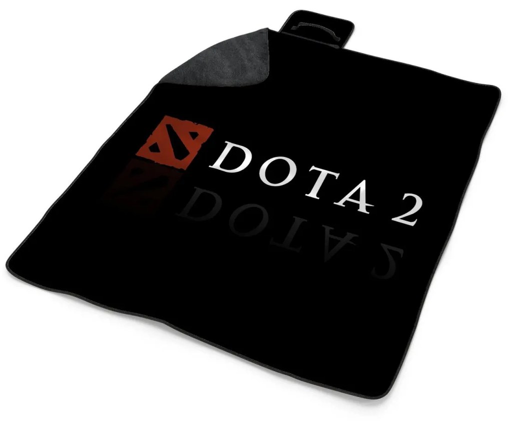 Sablio Plážová deka DOTA 2 Čierna: 200x140 cm
