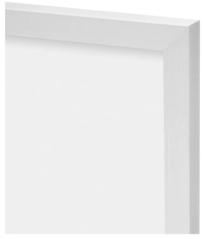 Biely plastový rámček na stenu 50x20 cm