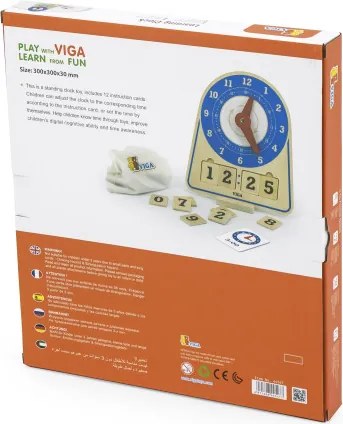 Drevené hodiny Viga 44547
