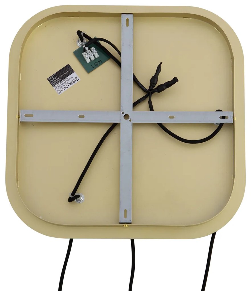 Hotelová elegantná závesná lampa mosadzná s jantárovým sklom 3-svetlá - Gus