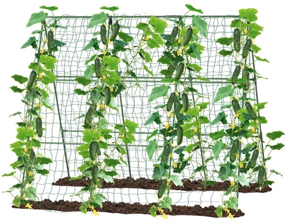 Záhradná oporná konštrukcia s mriežkou 1,8 x 2,7 m