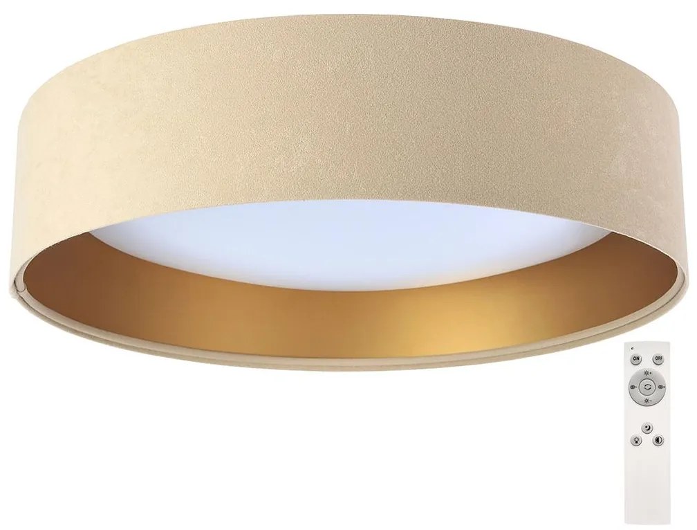 LED Stmievateľné stropné svietidlo SMART GALAXY LED/24W/230V béžová/zlatá + DO