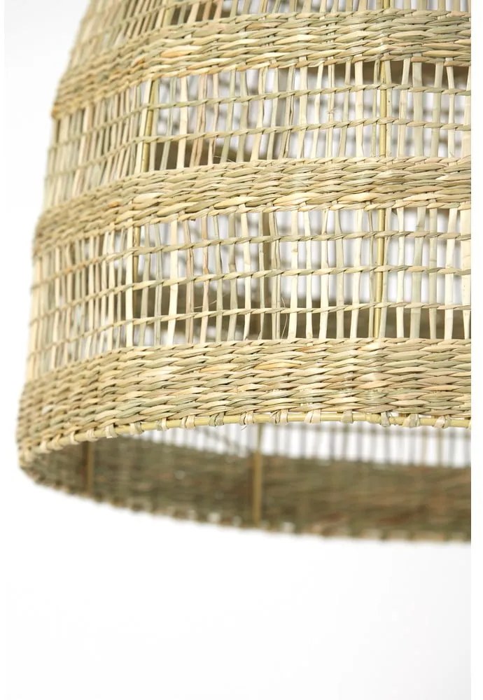 Závesné svietidlo v prírodnej farbe s tienidlom z morskej trávy ø 38 cm Sagar – Light &amp; Living