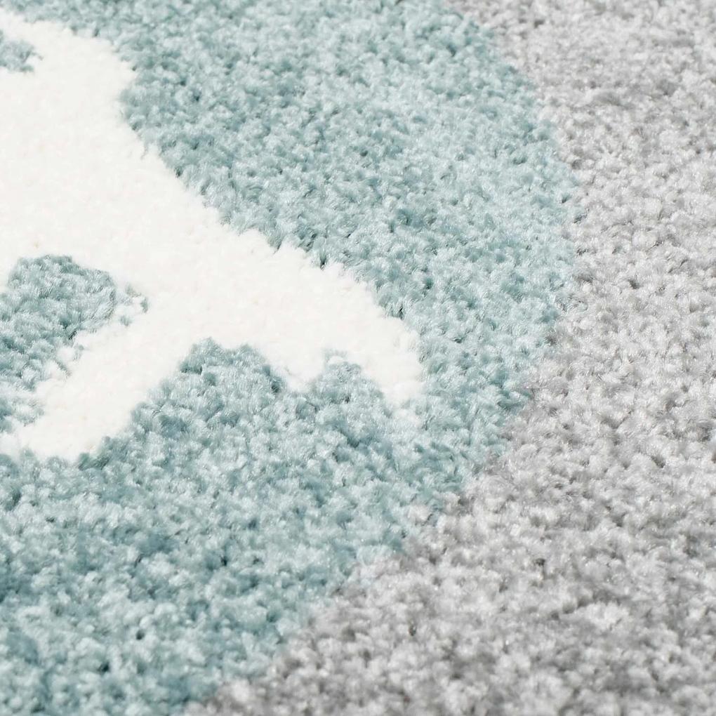 Dekorstudio Moderný koberec BUBBLE - Sivý vesmír Rozmer koberca: 120x160cm