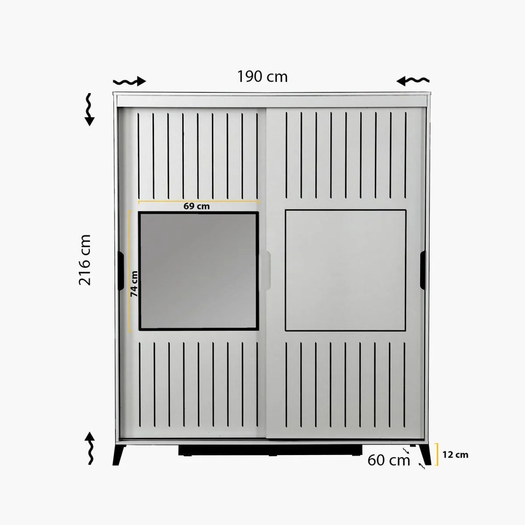 Šatníková skriňa Pasific V 190 cm dub