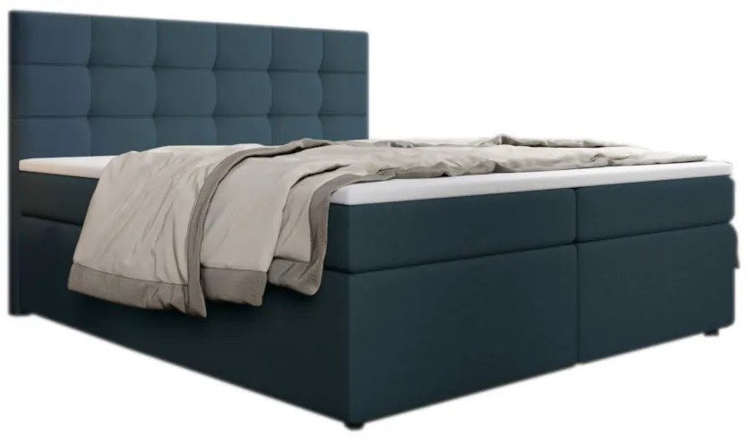 Čalúnená posteľ boxspring PALMA + topper, 180x200, inari 87