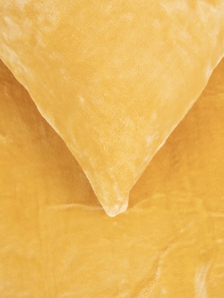 Obliečka na vankúš mikroplyš 70 × 90 cm – Laura horčicová 02