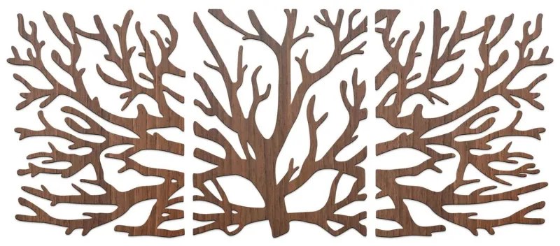 Trojdielny obraz na stenu konáre | SENTOP FB-HDF0502