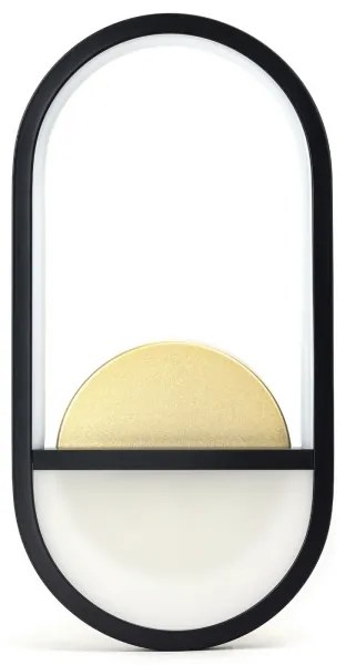 Aigostar - LED Nástenné svietidlo LED/13,5W/230V 2700K čierna/zlatá