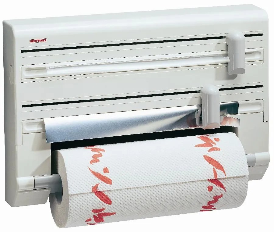 usporadejto.cz Nástenný držiak na kuch.utierky, alobal, fólie s rezačkou LEIFHEIT