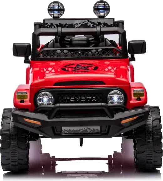LEAN CARS Elektrické autíčko Toyota FJ 4x4, červené