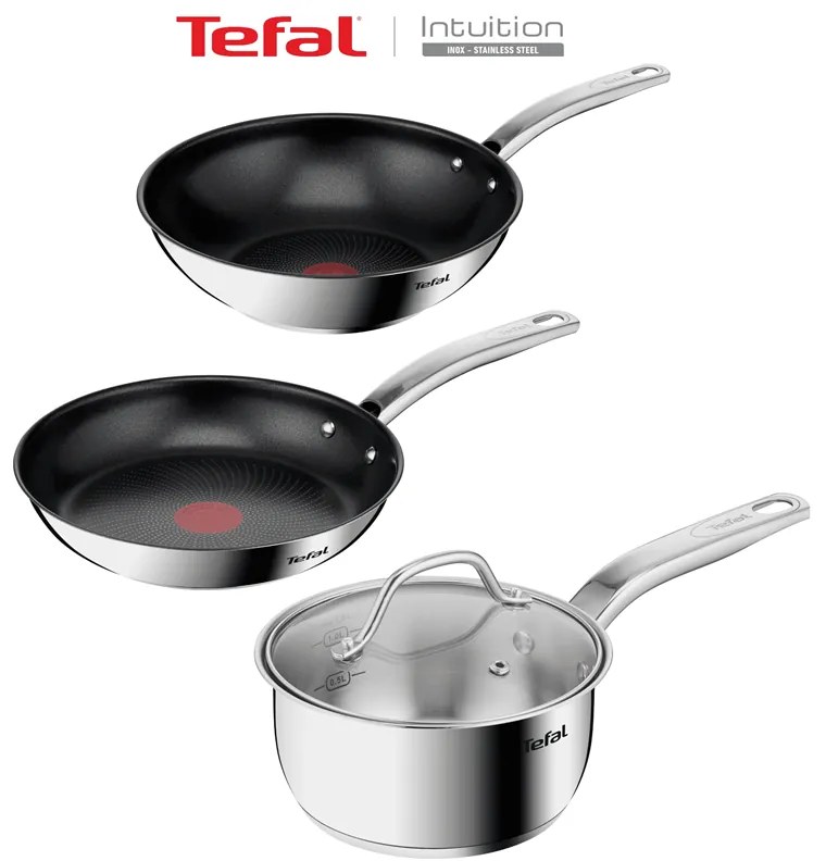 Akčný set Tefal Intuition B8170444 + B8171944 + B8642274 Single Advanced