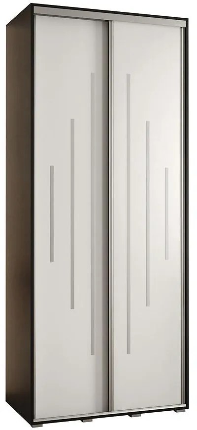 Skriňa 45 Canaris 12 110 čierna/biela/silver