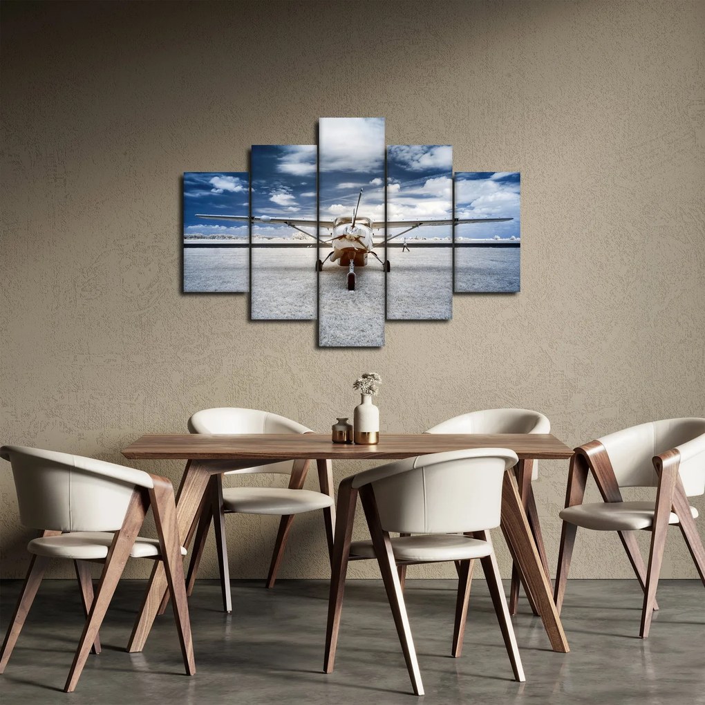 Obraz motorového lietadla (150x105 cm)