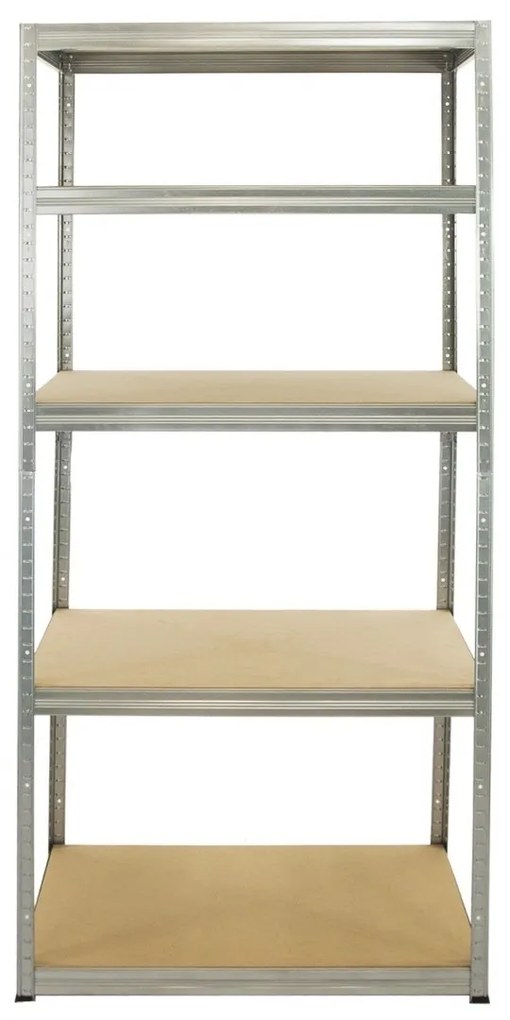 Kovový regál FUTUR 180x90x45 5 políc Nosnosť 1250 KG - pozinkovaný