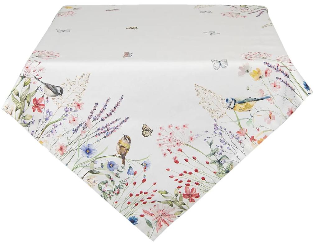 Čtvercový ubrus z bavlny So Floral - 150 * 150 cm