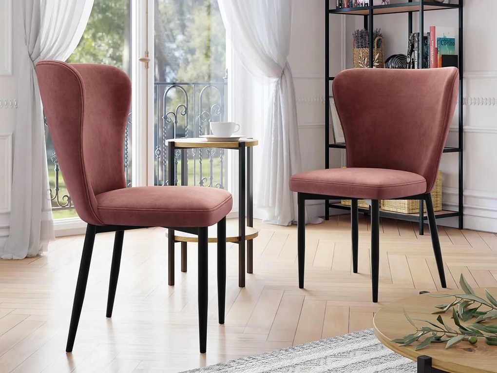 Stolička Tenrek, Dostupné poťahy: Magic Velvet 2217, Farby nožičiek: čierna
