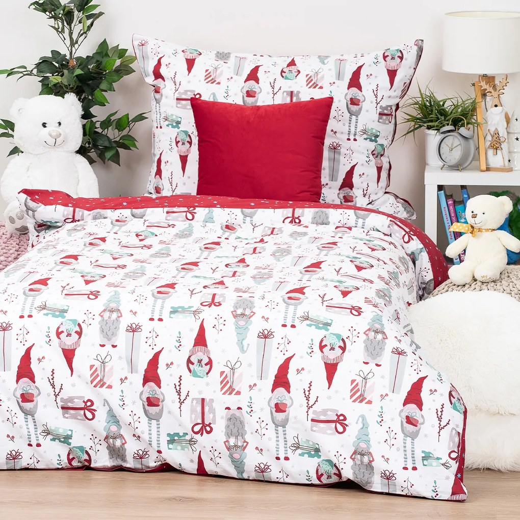 4Home Bavlnené obliečky Christmas Elf, 140 x 200 cm, 70 x 90 cm