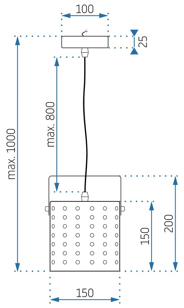 Toolight - Stropné svietidlo 1xE27 60W APP957-1CP, biela, OSW-03211