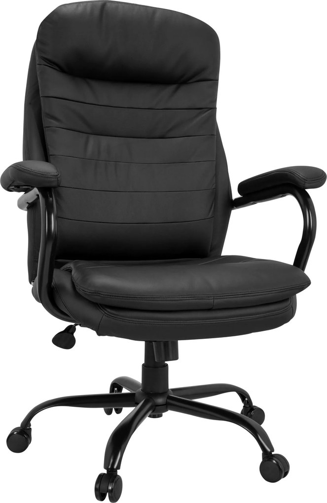 XXXLutz OTOČNÁ STOLIČKA, vzhľad kože, čierna MID.YOU - Online Only kancelárie - 001918059601