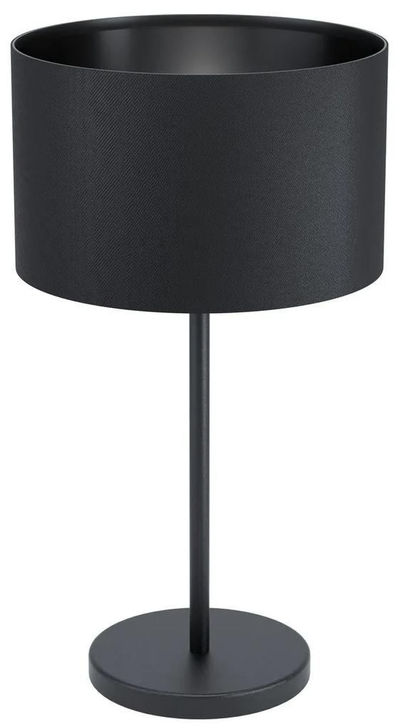 EGLO Moderná stolná lampa MASERLO 1, 1xE27, 40W, čierna