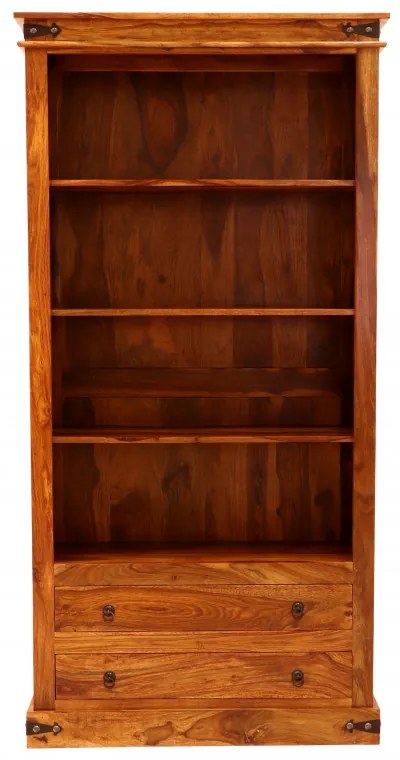 Knižnica Jali 100x200x45 z indického masívu palisander Natural