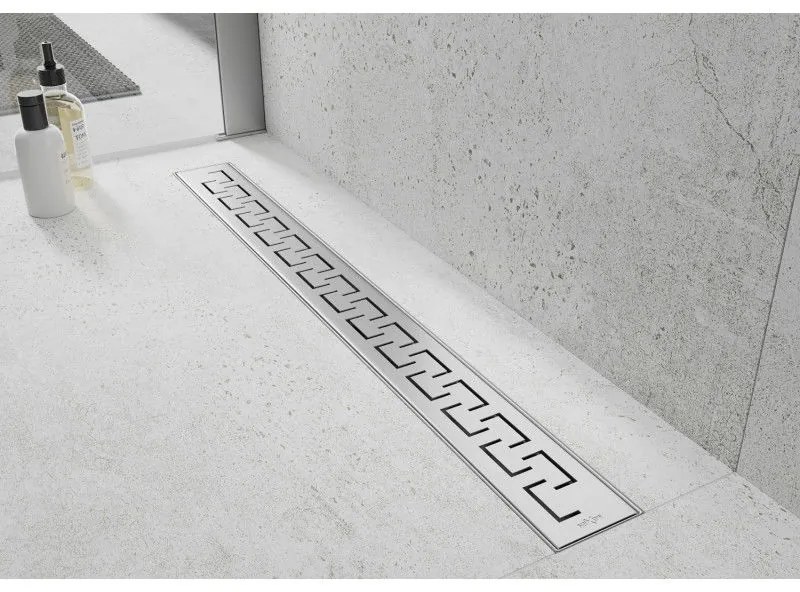 Mexen Flat nerezový sprchový žľab 80 cm vzor M15, 1024080-15