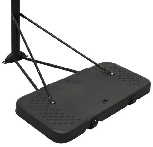vidaXL Basketbalový stojan biely 258-363 cm polyetén-