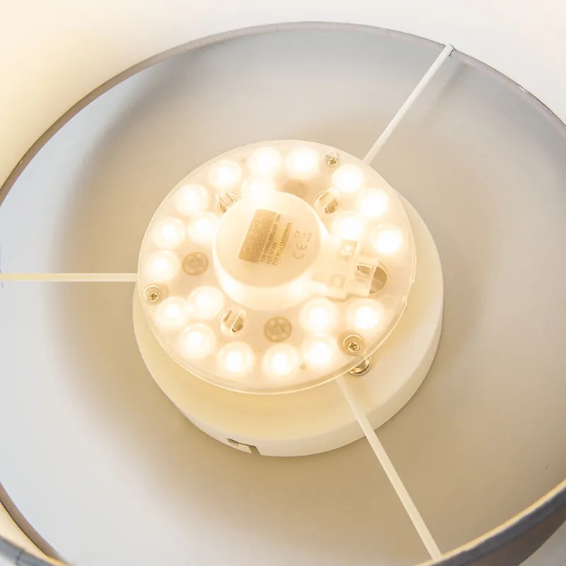 Stropné svietidlo zelené 30 cm vrátane LED - Drum LED