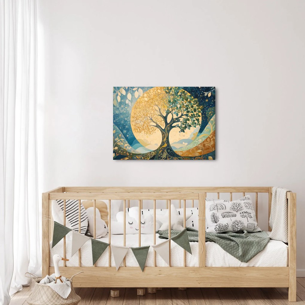 Obraz – Strom života v mesiaci (70x50 cm)