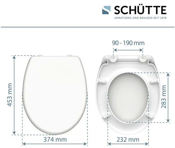 Schütte WC sedadlo z duroplastu (biela)  (100335933)