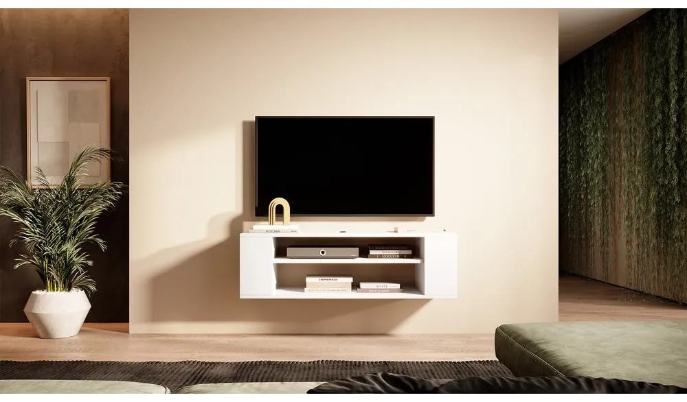 TV skrinka/stolík Walker 100  (biela). Akcia -20%. Vlastná spoľahlivá doprava až k Vám domov. 1098697