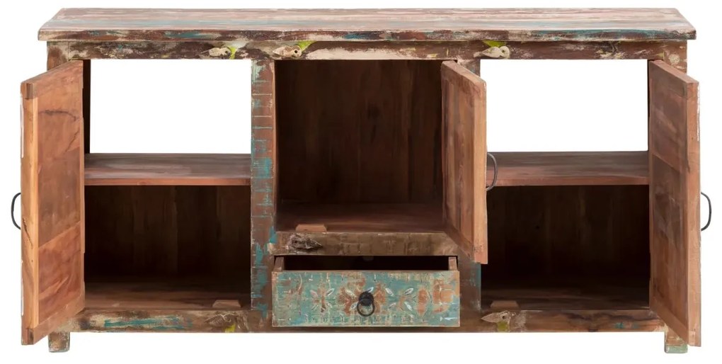 furniture-nabytek.cz - Masivní umyvadlová skříňka Blue Lagoon z mangového dřeva, lakovaná, barevná – 150×50×75 cm