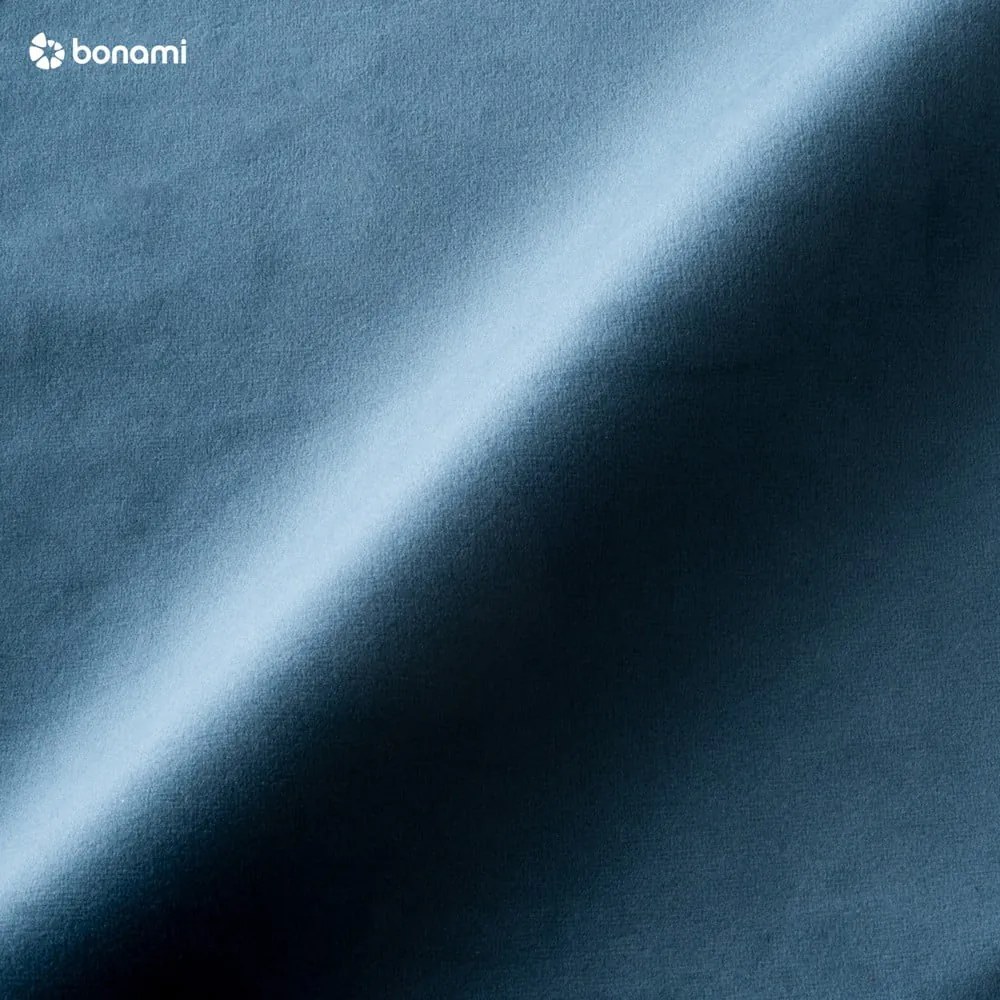 Modrá zamatová rohová pohovka (pravý roh) Magic - Scandic