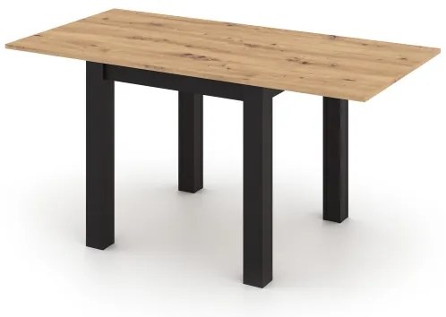 Rozkladací jedálenský stôl ZARO dub artisan/čierny