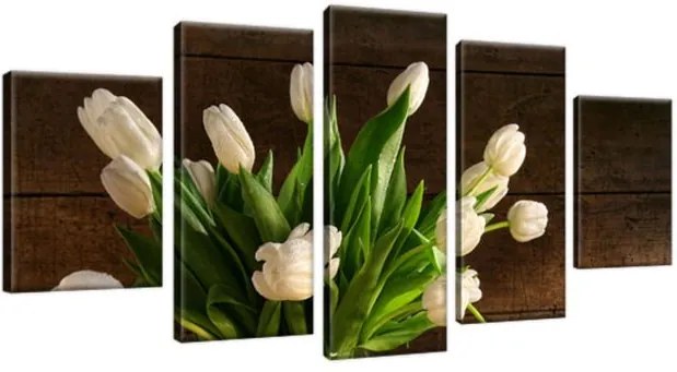 Obraz na plátne Biele tulipány 150x70cm 1364A_5B