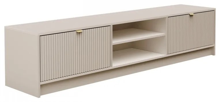 Tv stolík/skrinka Razimo 2K, Farby: Biely velvet