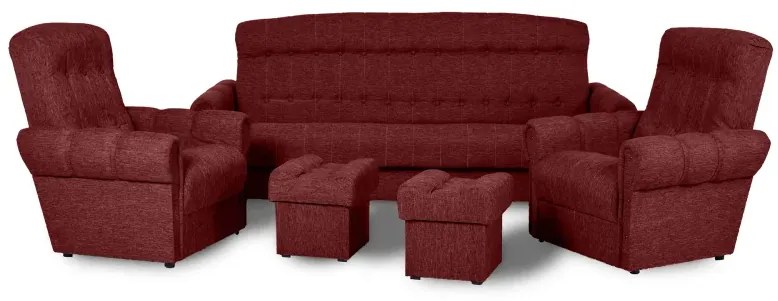 Sedacia súprava Swarz, červená (Alfa 1250/12)