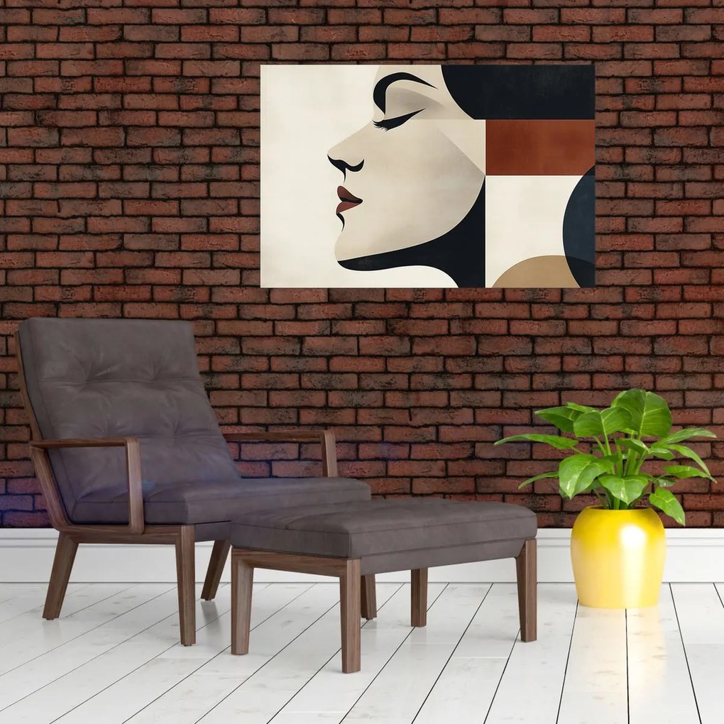 Obraz - Žena z profilu (90x60 cm)