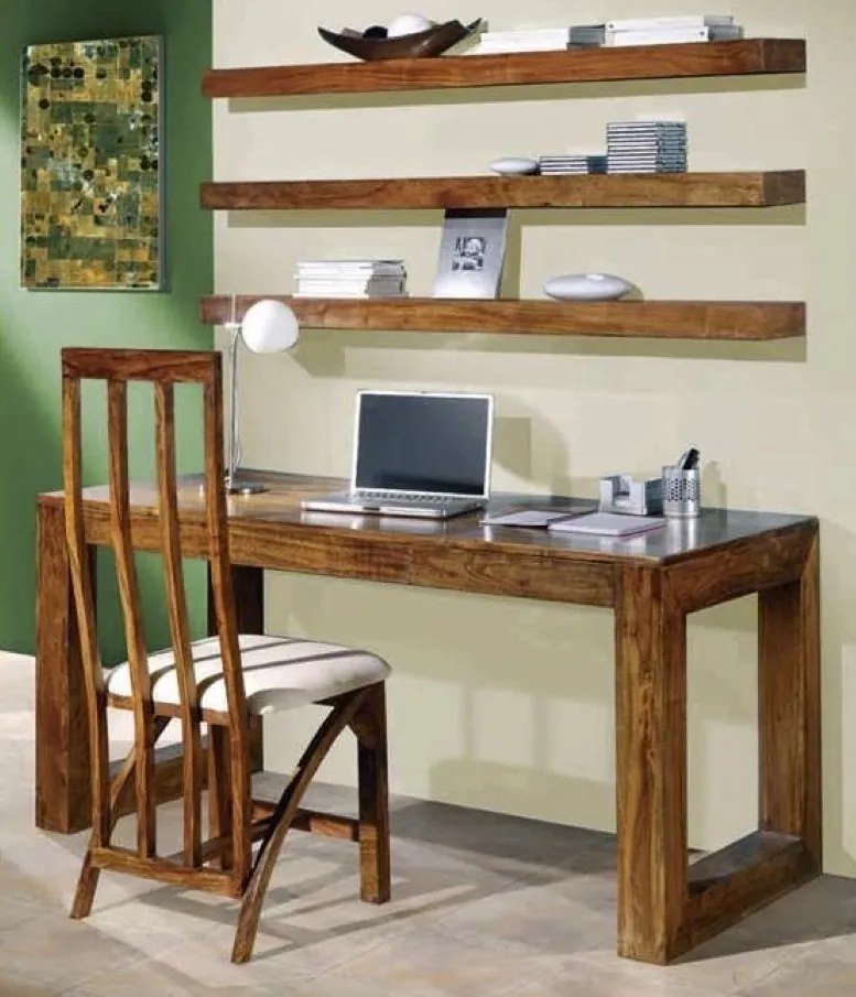 furniture-nabytek.cz - Drevený písací stôl z masívu palisander 110x55x76
