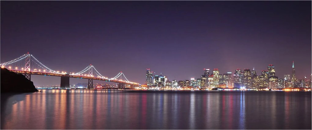 Obraz pohľadu na San Francisco, California (120x50 cm)