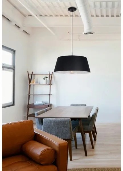 Palnas 62001661 - Luster na lanku FIONA 1xE27/60W/230V ø 48 cm čierna