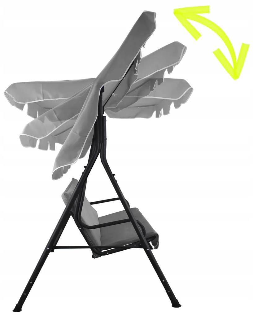 Záhradná hojdačka TRAPPIN A sivá