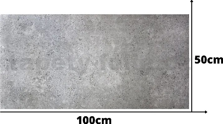 Stropné panely 3D XPS 4314, cena za kus, rozmer 100 cm x 50 cm, BETON sivý, IMPOL TRADE
