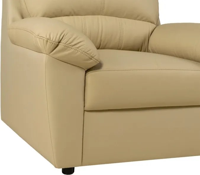 KOŽENÉ KRESLO MALAGA, béžová (krem)