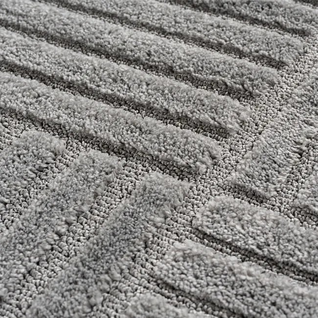 Koberec Square Art 3D sivý kruh