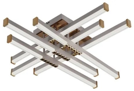 LED Stmievateľný prisadený luster LED/90W/230V 3000-6500K + diaľkové ovládanie